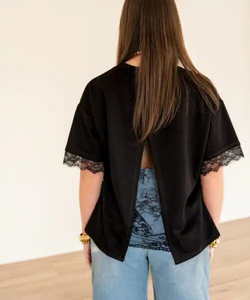 Lace Shirt Black
