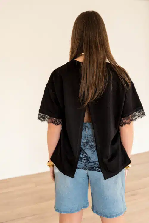Lace Shirt Black