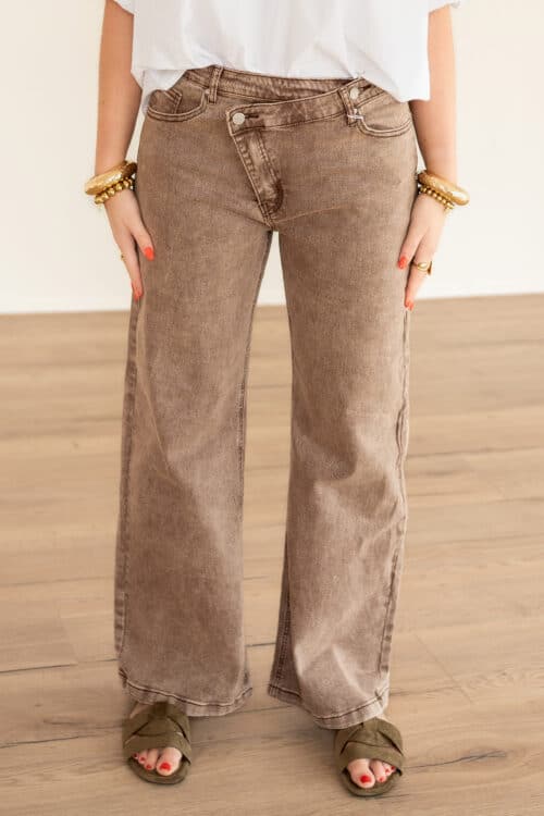 Moya Wide Leg Light Brown 0013-3
