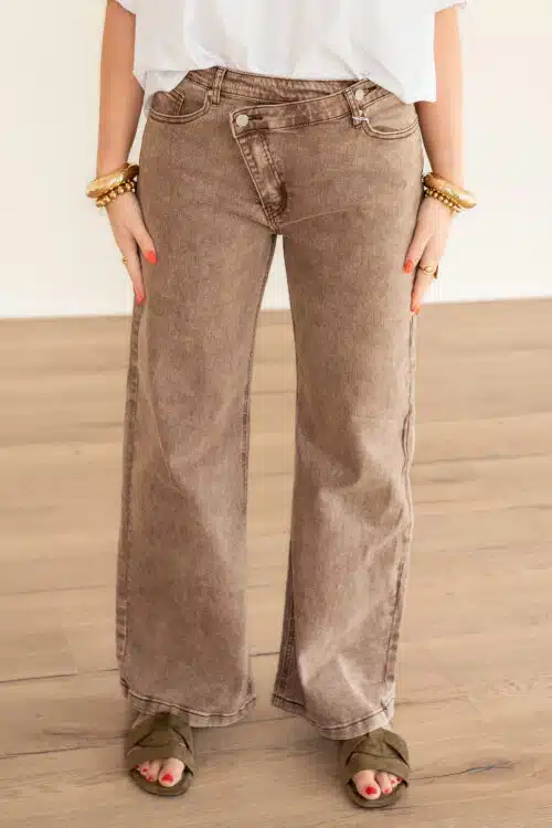 Moya Wide Leg Light Brown 0013-3