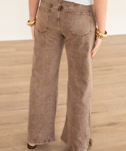 Alternative view of Moya Wide Leg Light Brown 0013-3
