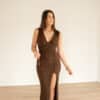 Gina Dress Brown^