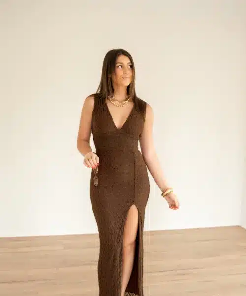 Gina Dress Brown^