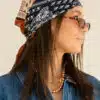 Lovely Scarf Cognac Blue