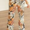 Mi Piace Trouser Straight Botanical Print
