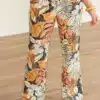 Mi Piace Trouser Straight Botanical Print