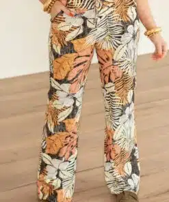 Mi Piace Trouser Straight Botanical Print