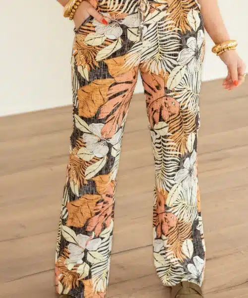 Mi Piace Trouser Straight Botanical Print