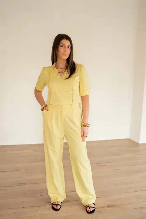 Mi Piace Trouser Yellow Lemon