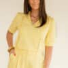 Mi Piace Travel Blouse Yellow