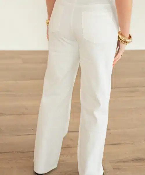 Alternative view of Yina Offwhite Wide Leg 0068-98