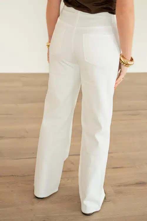 Alternative view of Yina Offwhite Wide Leg 0068-98