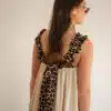 Jolien Dress Beige Leo