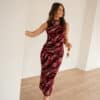 Bibi Dress Zebra Pink Bordeaux