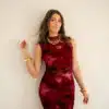 Bibi Dress Fuchsia Red Print