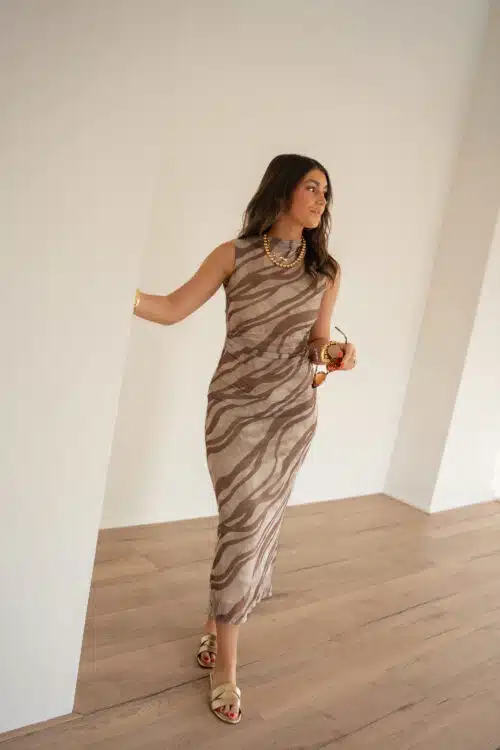 Alternative view of Bibi Dress Zebra Beige