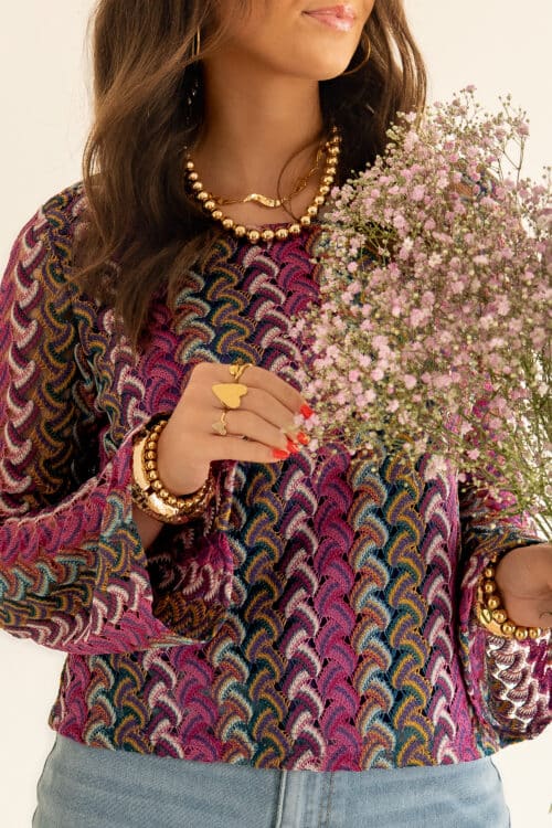 Alternative view of Lofty Manner Top Dania Multi Color