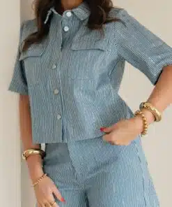 Alternative view of Lofty Manner Short Aleida Blue