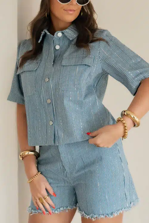 Alternative view of Lofty Manner Short Aleida Blue