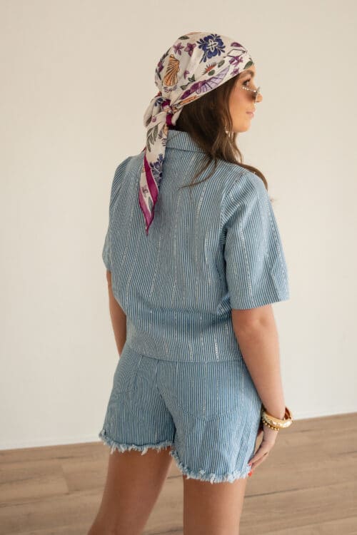 Alternative view of Lofty Manner Blouse Hera Blue