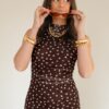 Bibi Dress Dots Brown