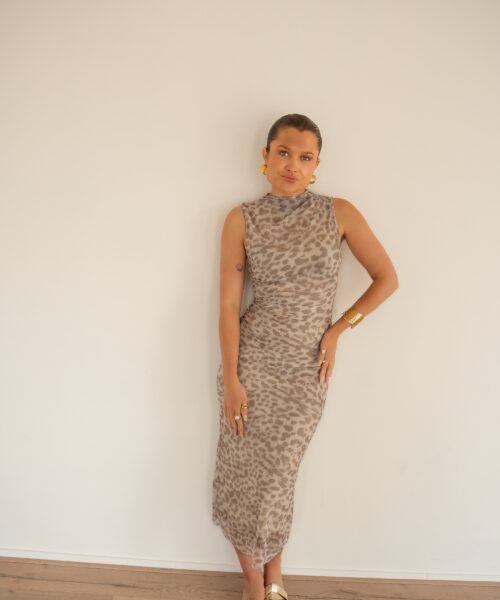 Alternative view of Bibi Dress Leo Beige