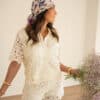 Lofty Manner Blouse Denni Offwhite