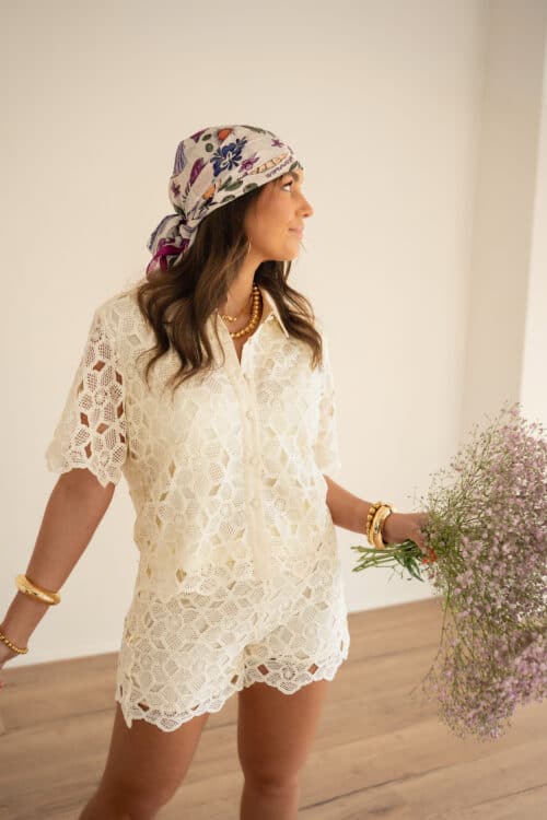 Lofty Manner Blouse Denni Offwhite