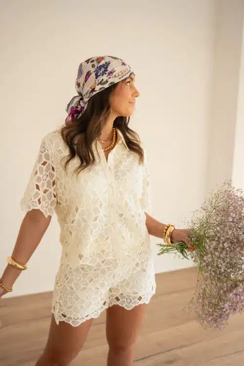 Lofty Manner Blouse Denni Offwhite