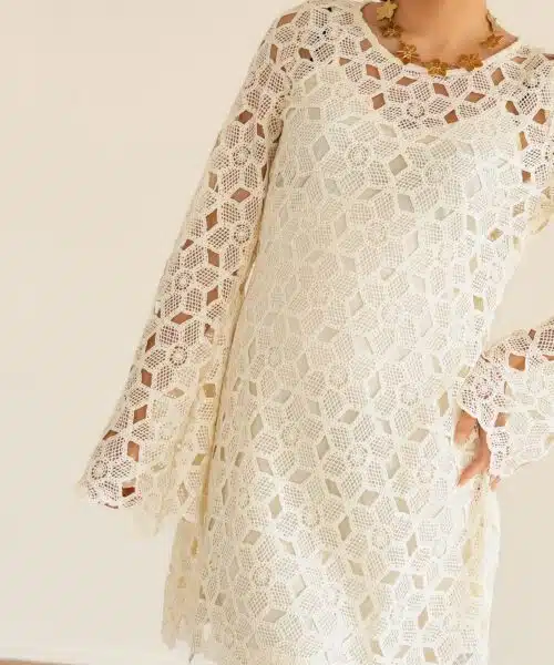 Lofty Manner Dress Moni Offwhite