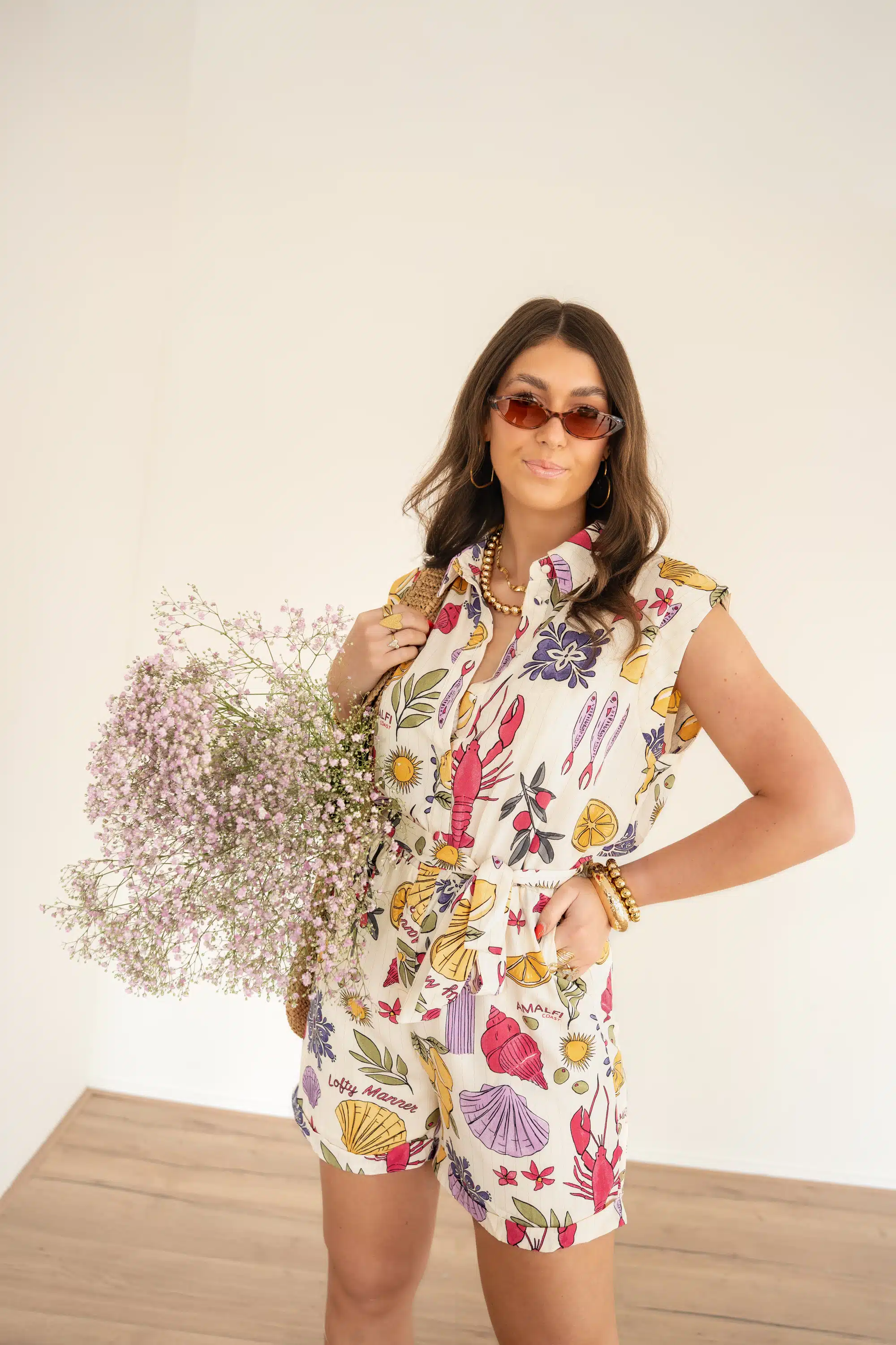 Lofty Manner Playsuit Daphne Multi Element - Afbeelding 5