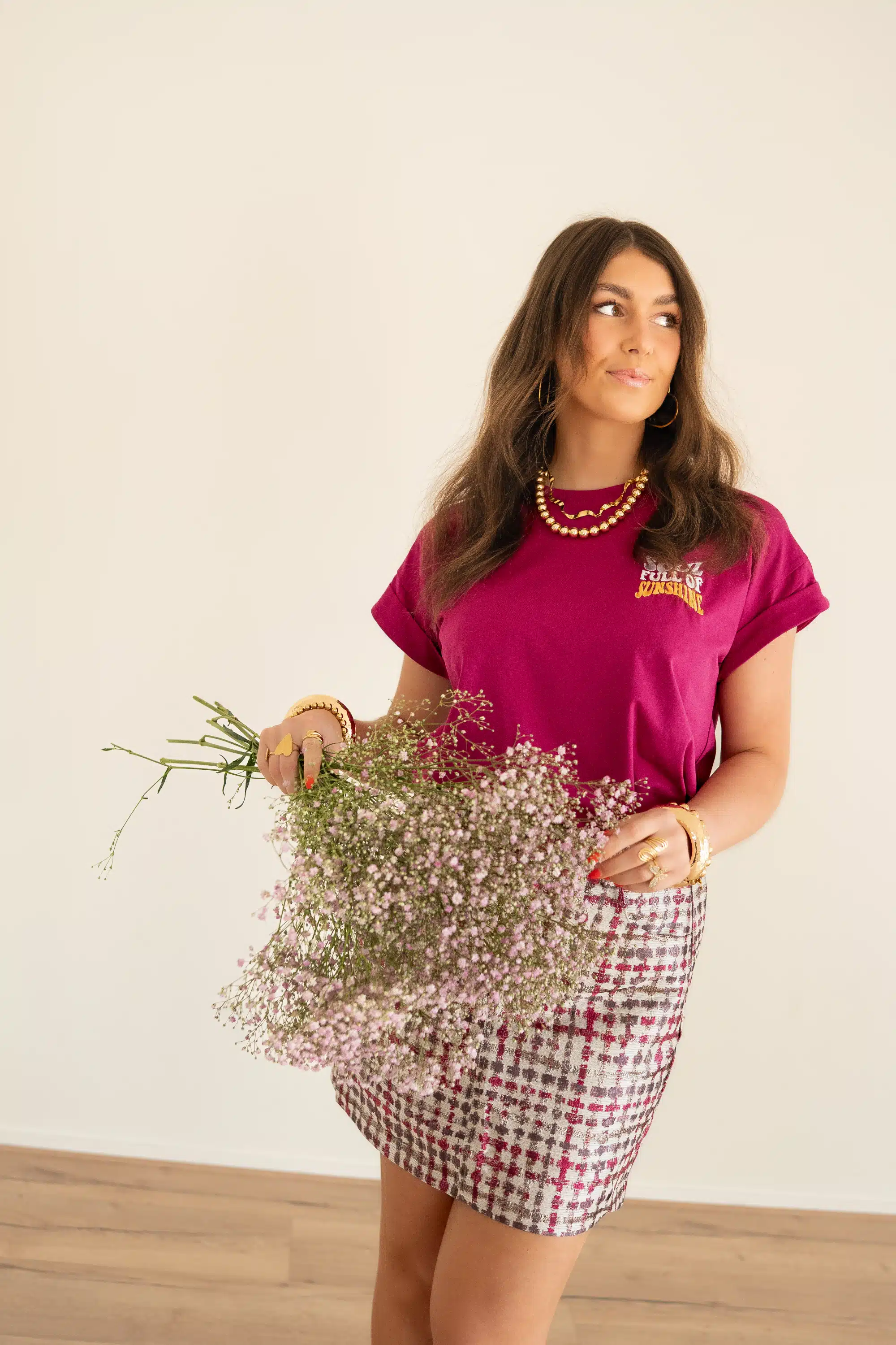 Lofty Manner T-Shirt Nicole Purple - Afbeelding 5