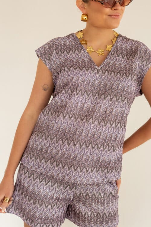 Alternative view of Lofty Manner Top Tessa Purple