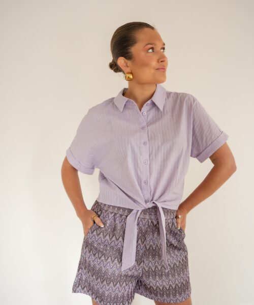 Alternative view of Lofty Manner Short Elena Purple