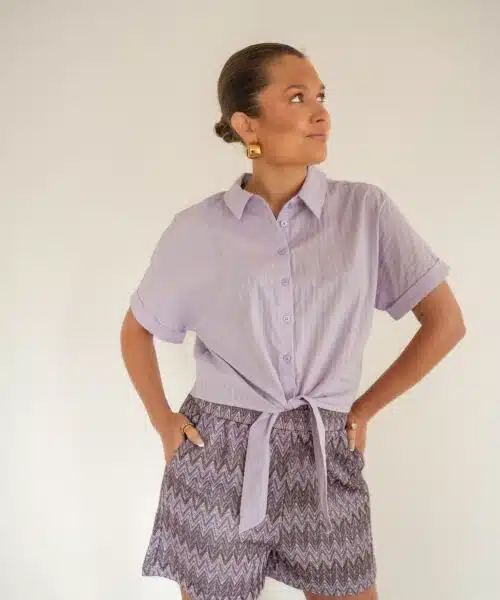 Alternative view of Lofty Manner Short Elena Purple