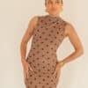 Lulu Dress Dots Beige