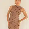 Lulu Dress Dots Beige