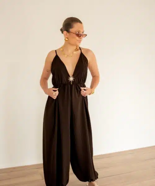 Sun Jumpsuit Brown