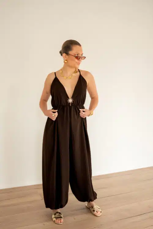 Sun Jumpsuit Brown