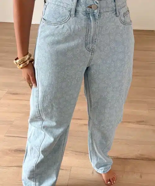 Kelly Barrel Jeans Print 3216-10