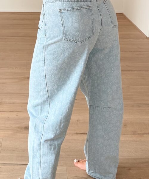 Alternative view of Kelly Barrel Jeans Print 3216-10