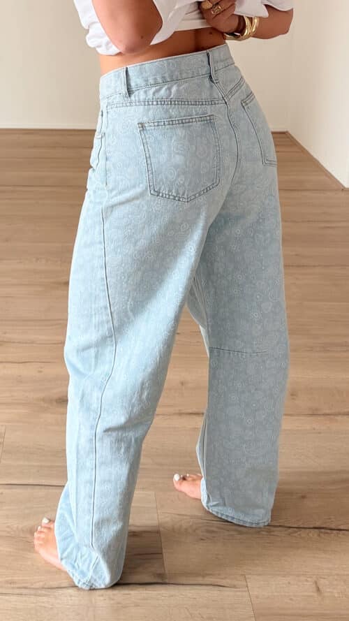 Alternative view of Kelly Barrel Jeans Print 3216-10