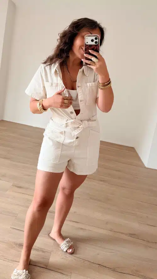 Alternative view of Lara Playsuit Creme 2352-5