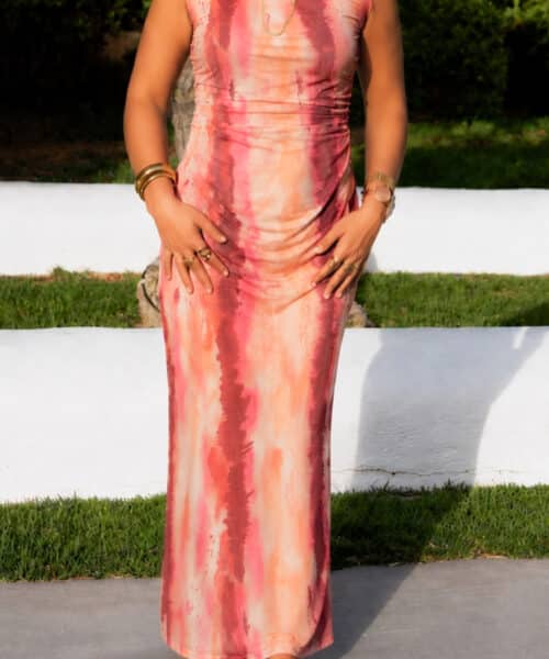 Alternative view of Bibi Dress Tie Dye Purple Blush