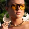 Julina Sunglasses Black Yellow