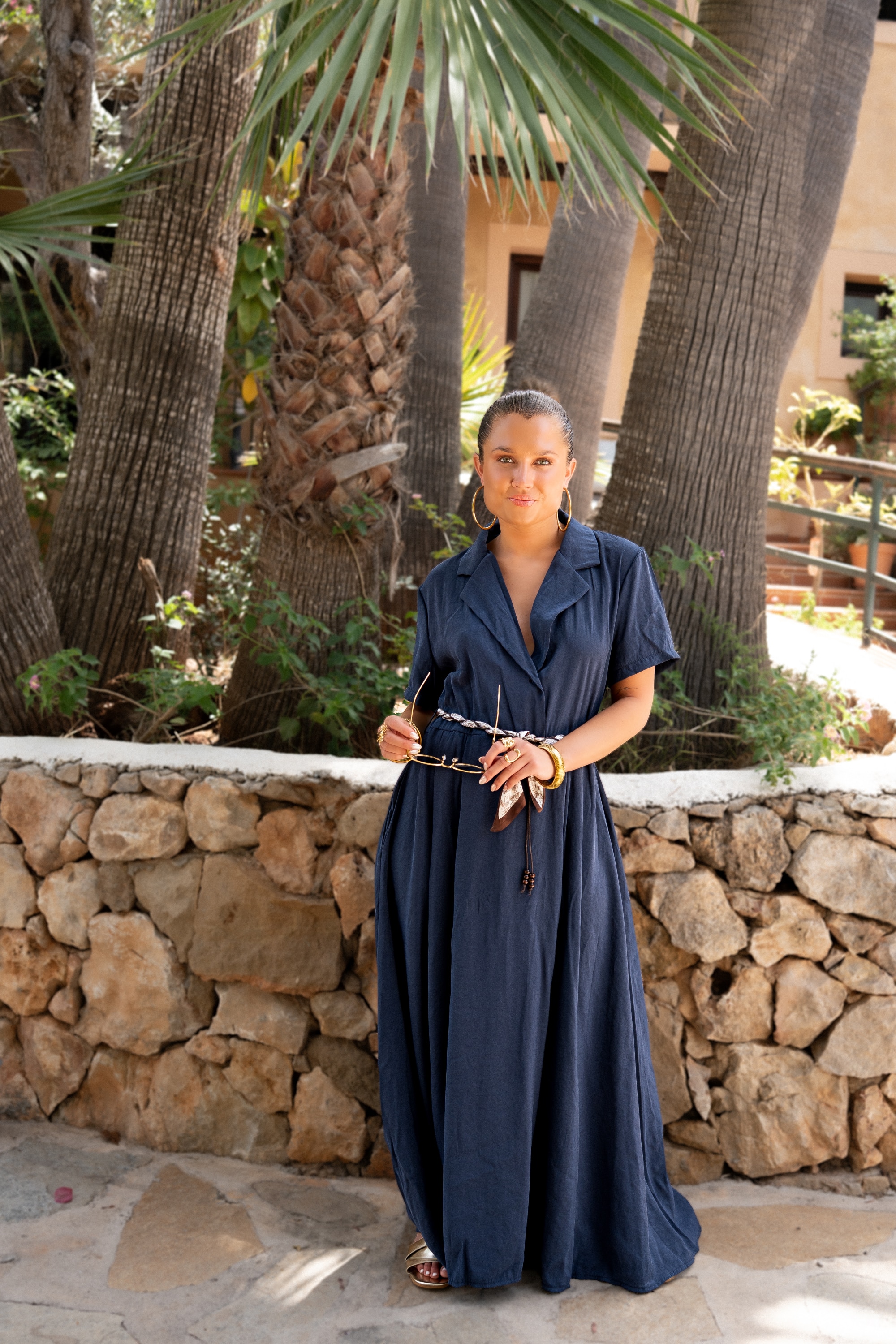 Linda Dress Navy - Afbeelding 2