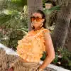 Fe Rouche Top Orange -