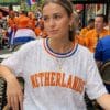 Netherlands Sequin Shirt White