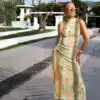 Bibi Dress Tie Dye Green