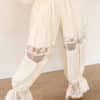 Dia Lace Ballon Pants Beige